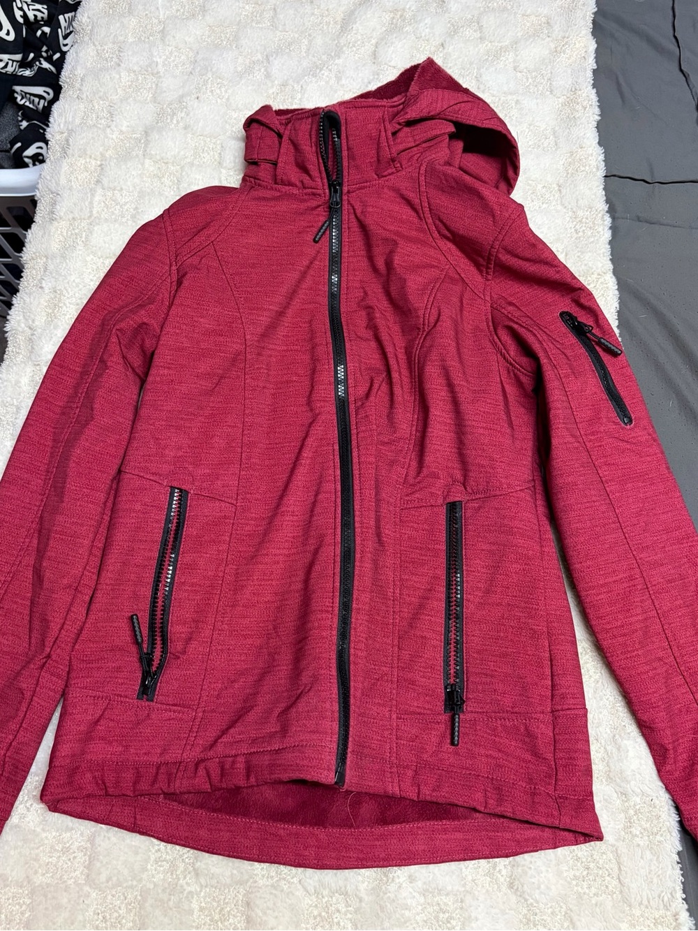 Free Country Raspberry Hooded Zip Jacket